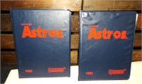 2 1992 Astros Card Books w/16 Astros Cards