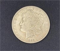 1890 Morgan Silver Dollar US $1 Coin