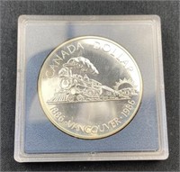 1986 Canada Train Silver Dollar