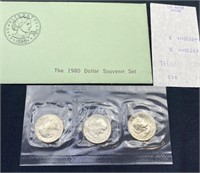 1980 Dollar Souvenir Unc Set