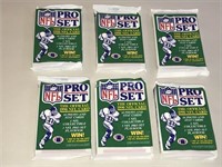 1990 Pro Set Football Cards LOT of 6 Unopened Pack