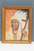 "Washakie, Shoshone Chief" Original Oil Painting