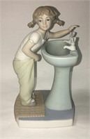 Lladro Porcelain Figurine, Clean Up Time