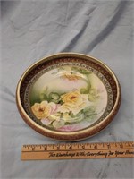 Handpainted rose bowl