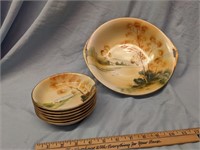 7pcs. handpainted Nippon Berry set