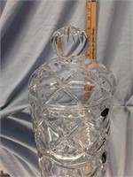lead crystal jar