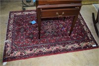Red hue Persian floor rug 151x108 3.7" x 4.11"