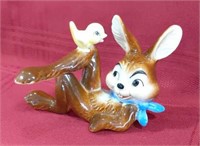 Goebel Rabbit w/Bird Figurine