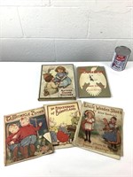 5 livres antiques pour enfant dont sur lin 1923