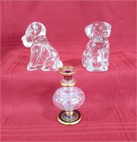 2 Glass Dogs & More