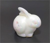 Hand Painted Fenton Bunny