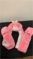 Bunny scarf beanie glove combo