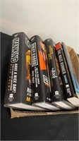 Group of books: the maze runner, the rock says,