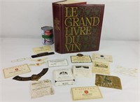 Le Grande Livre du vin, 1969/Étiquettes de vin