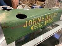 Old John Deere metal tractor hood (42in long)
