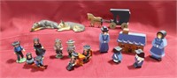 Metal Amish Figurines & More