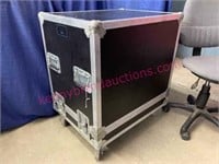 Large rolling amp-speaker travel case - nice