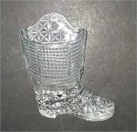 Glass Boot Wall Pocket