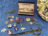 Old pins -gent jewelry -button pins