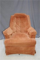 Brown Swivel Occasional Chair