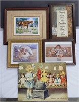 Assorted Pictures & Sign