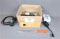 Lot - Heat Gun, Wine Opener, Knife, Etc