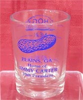 President Jimmy Carter Collector Glass