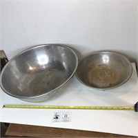 Two Stainless Bowls