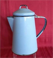 Vintage Granite Coffee Pot