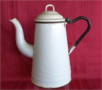 Vintage Enamel Ware Coffee Pot