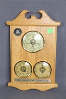 50th Anniversay Bell Marine Barometer Plaque
