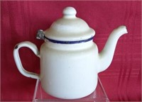 Vintage Enamel Tea Pot