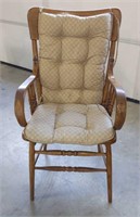 Oak Bent Arm Chair