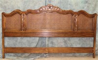 DREXEL COUNTRY WALNUT CABERNET HEADBOARD QUEEN