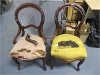 (2) Vintage Wood Chairs