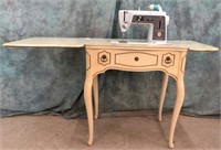 SINGER SEWING MACHINE IN FRENCH COUNTRY CABINET