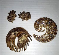 2 Decorative Pins and Earrings