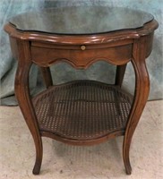 DREXEL FRENCH COUNTRY SIDE TABLE WITH WRITING TRAY