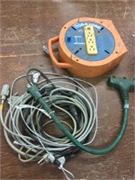Extension cord reel, miscellaneous cords