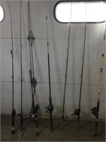 9 fishing poles