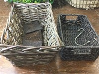 Two small baskets