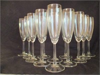 Set of (12) Dansk Champagne Flutes