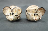 (2) Ceramic Mice
