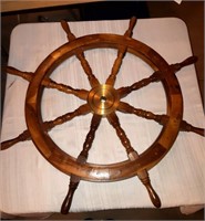 Large Boat Wheel;