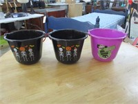 (3) Trick or Treating Buckets
