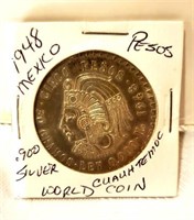 1948 Mexico .900 Silver Pesos