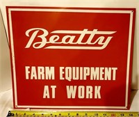 Beatty Farm Equip, 12×14 Sign