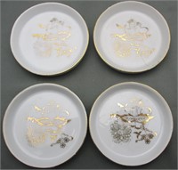 (4) PORCELAIN COASTERS