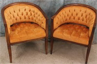 2 VINTAGE 1960'S PARLOR CHAIRS