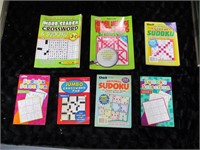 (7) Crossword, Word Search, Sudoku Books